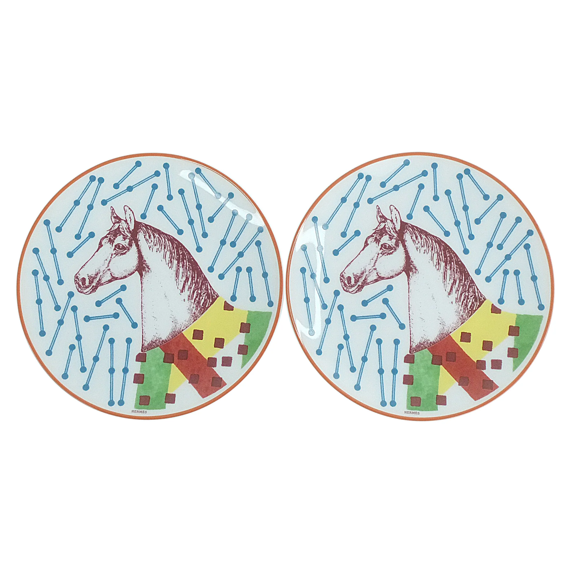 Bread Plate Set Of 2 Pcs N4 Hippomobile