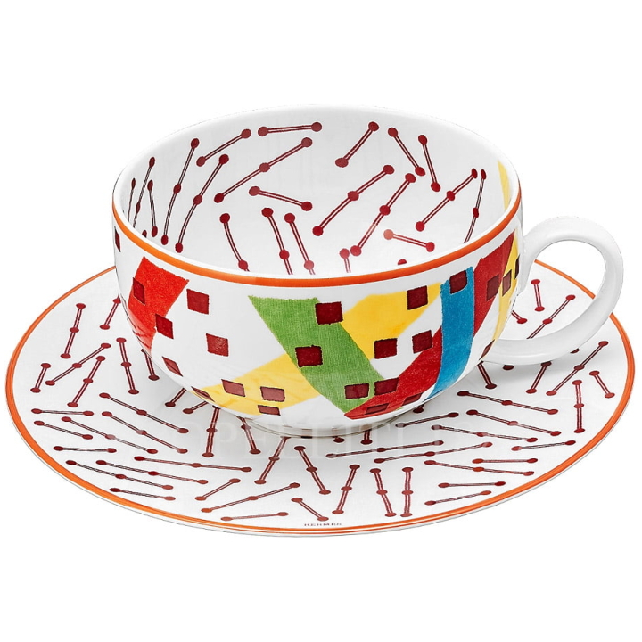 Tea Cup & Saucer Set Of 2 Pcs Hippomobile