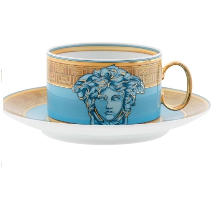 Cup Saucer 4 Low Medusa Amplified Blue Coin