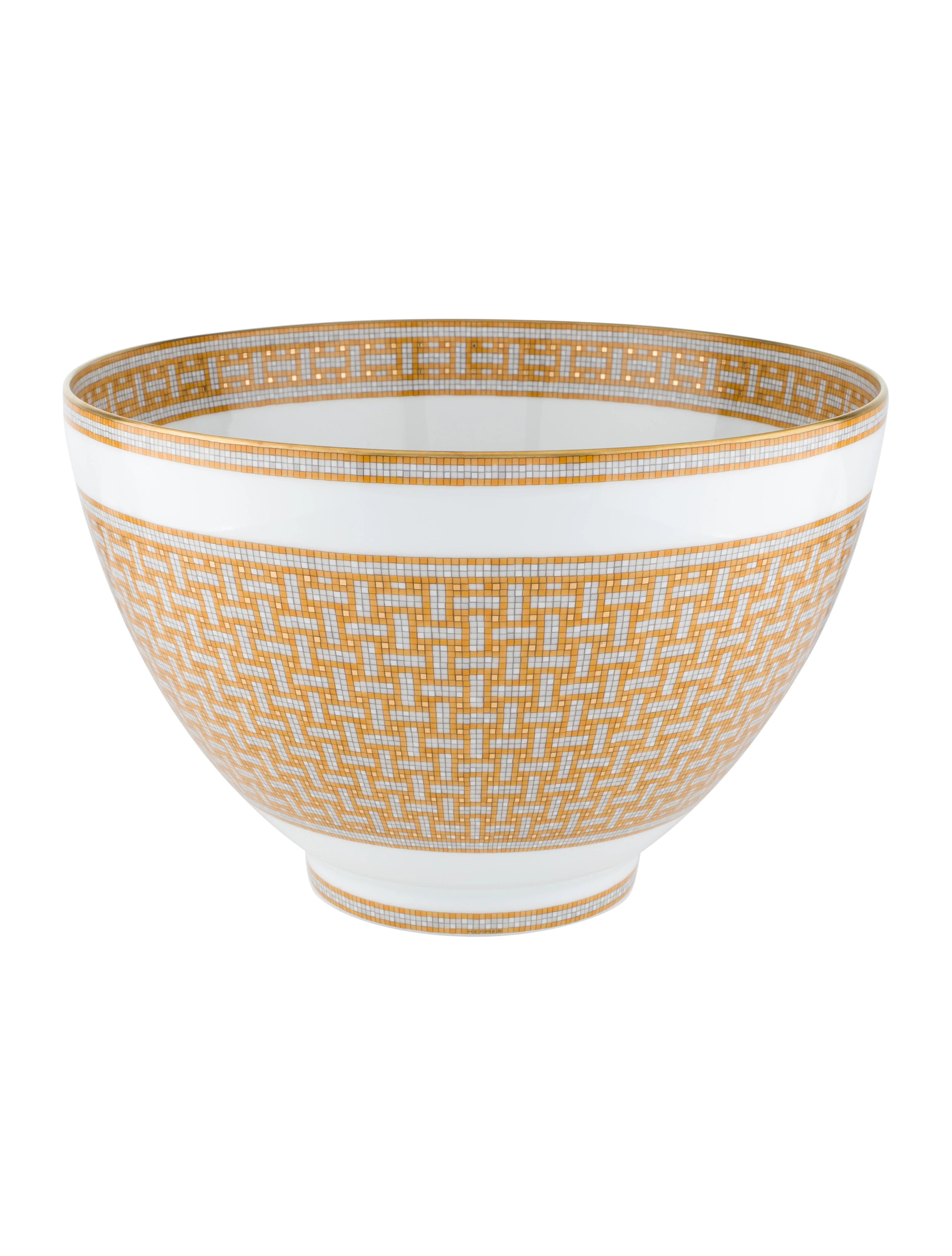 Punch Bowl Mosaique Au 24 Color Gold