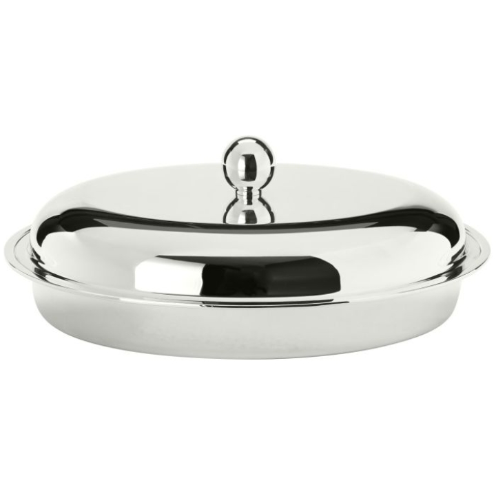 Essentia Oval Serving Dish W/ Pyrex And Lid  40 X 29 Cm