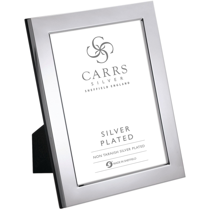 Frame Flat 10 X 8 Wood Back Silver Plated