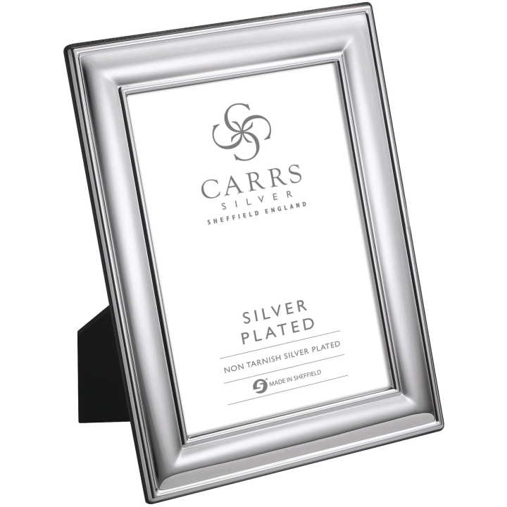 Photo Frame 10 X 8 Wood Back Silver Plated