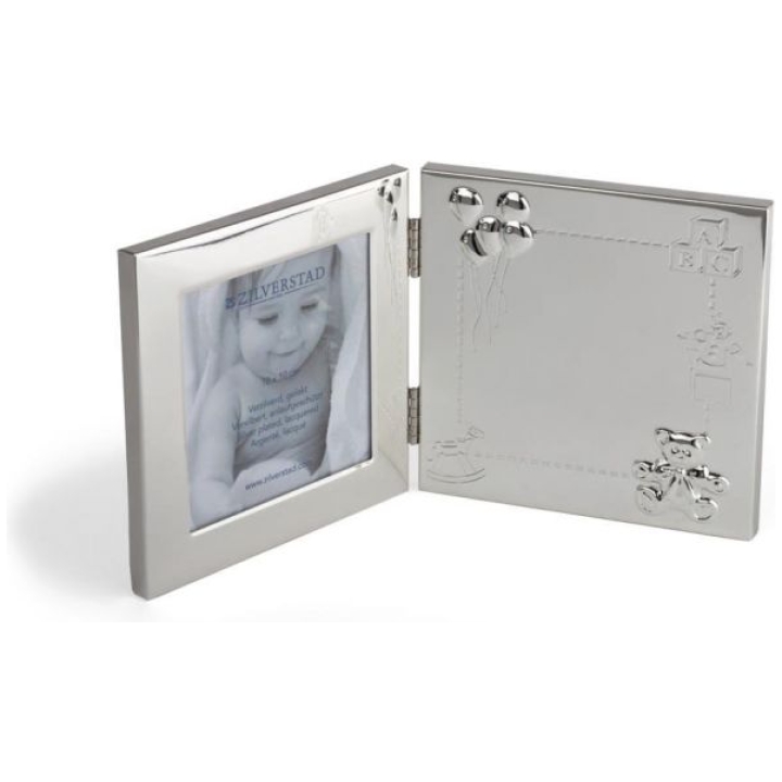 Photo Frame Happy Baby 10 X 10 Silver Plated