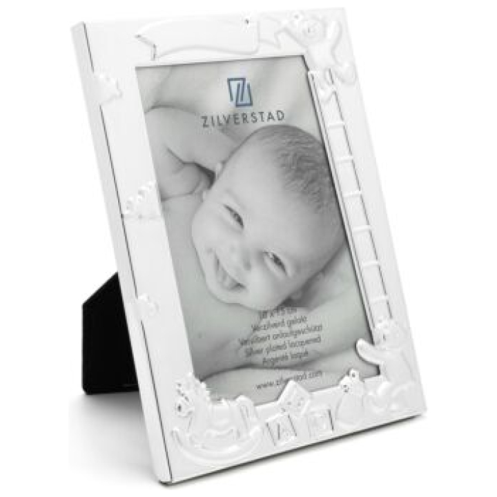 Photo Frame Baby Abc 10 X 15 Silver Plated