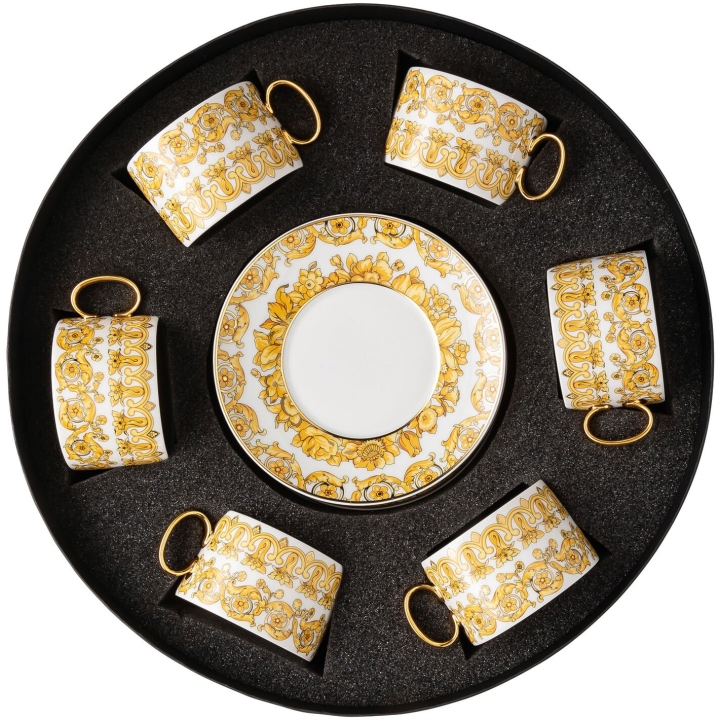 Set Of 6 Tea Cup & Saucer Medusa Rhapsody