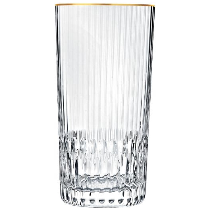 Large Highball No 2 Apollo Gold Rim - 1 Pc