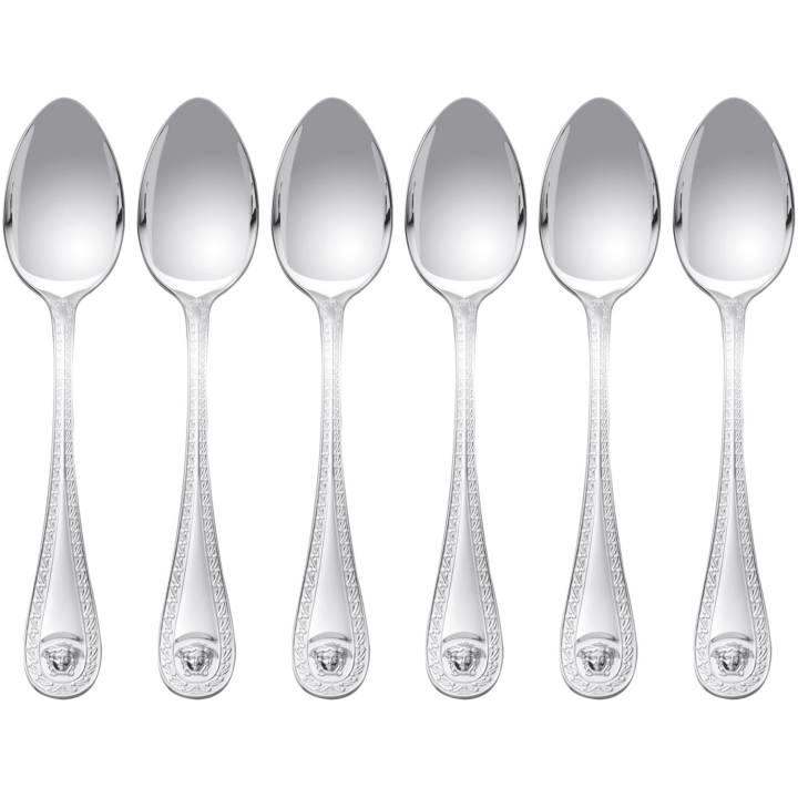 Coffee Spoon - Medusa Versilbe - Set Of 6pcs - Silver Plated