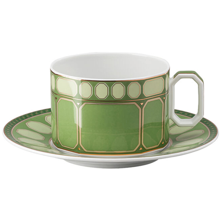 Tea Cup Saucer Signum Fern - 1 Pc