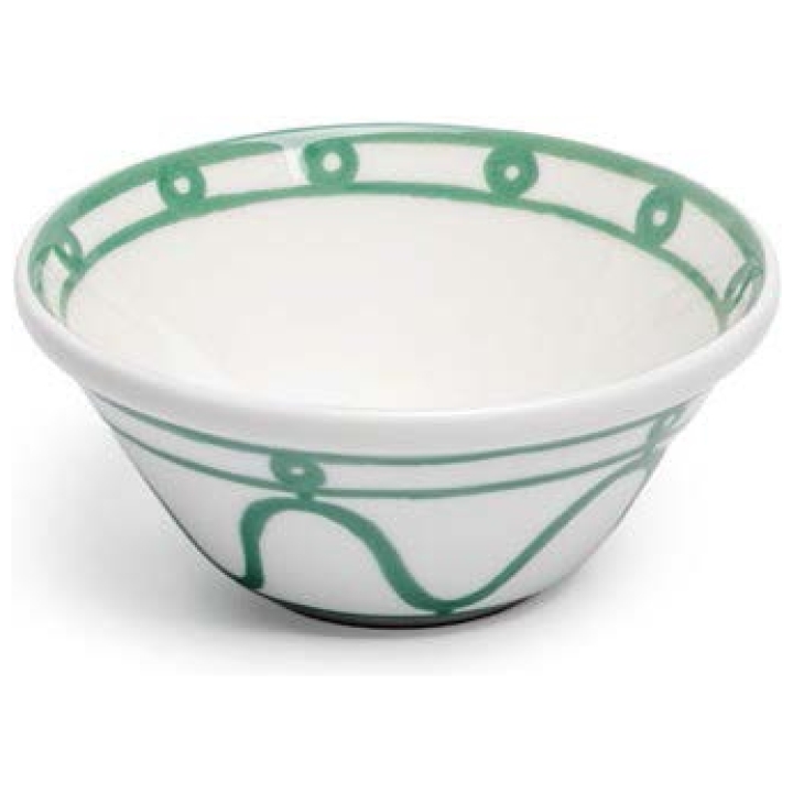 Bowl 16 Cm Spiral Serenity Green On White - Set Of 6 Pc