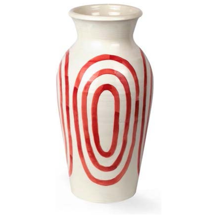 The Kyklos Pottery Vase Red Large Diameter 25 Cm,height  50 Cm