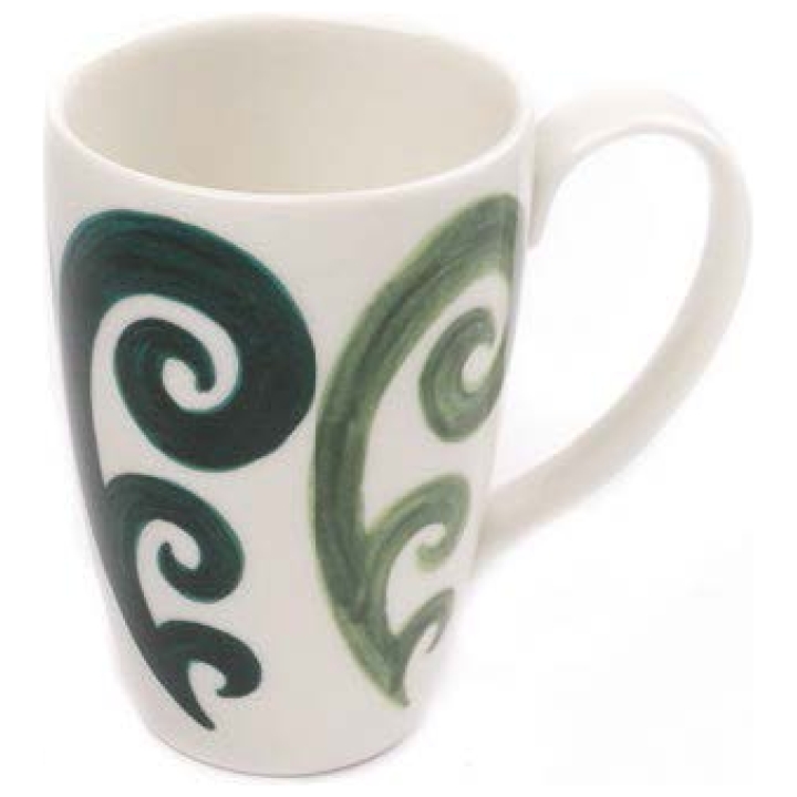 The Athenee Peacock Mug 45cl Green