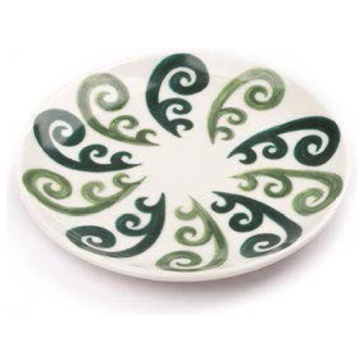 The Athenee Peacock Salad Plate 24cm Green - Set Of 2 Pc