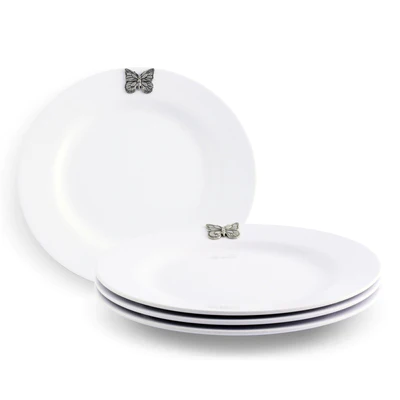 Melamine Lunch Plates Set Of 4 Pcs Butterefly