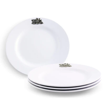 Melamine Lunch Plates Set Of 4 Pcs Magnolia