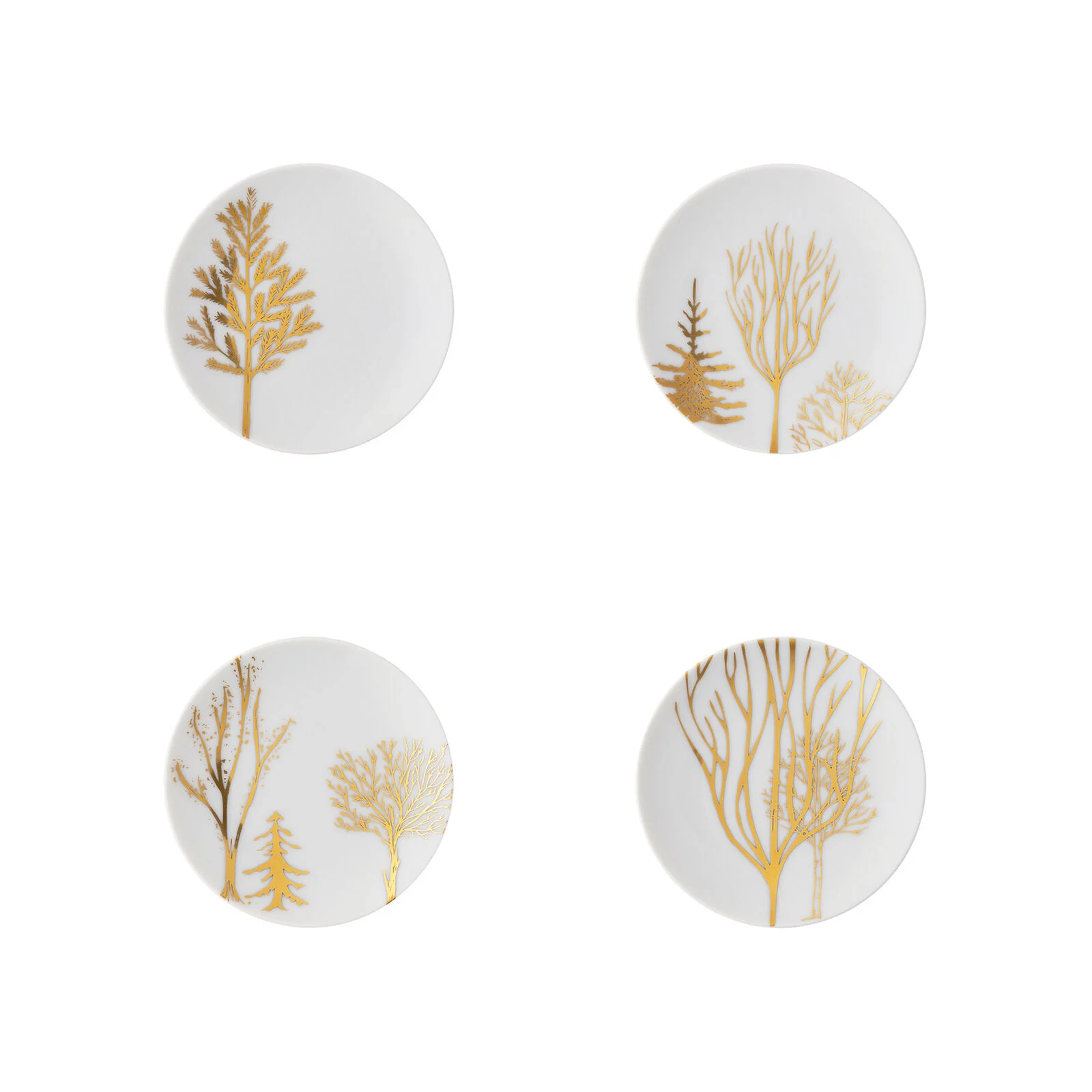 Set Of 4 Plates Flat 10 Cm