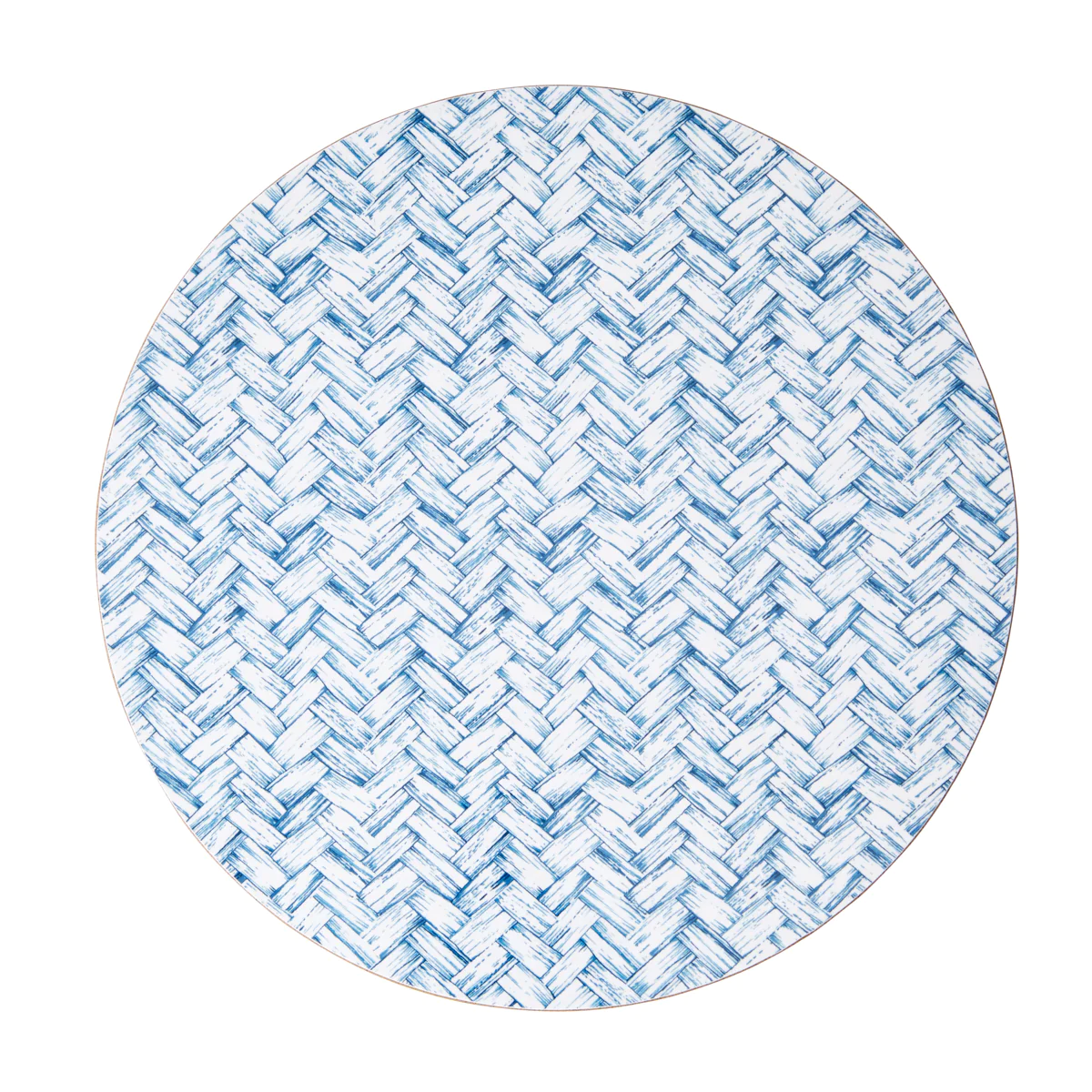 Serving Mat Basketweave Blue - 1 Pc