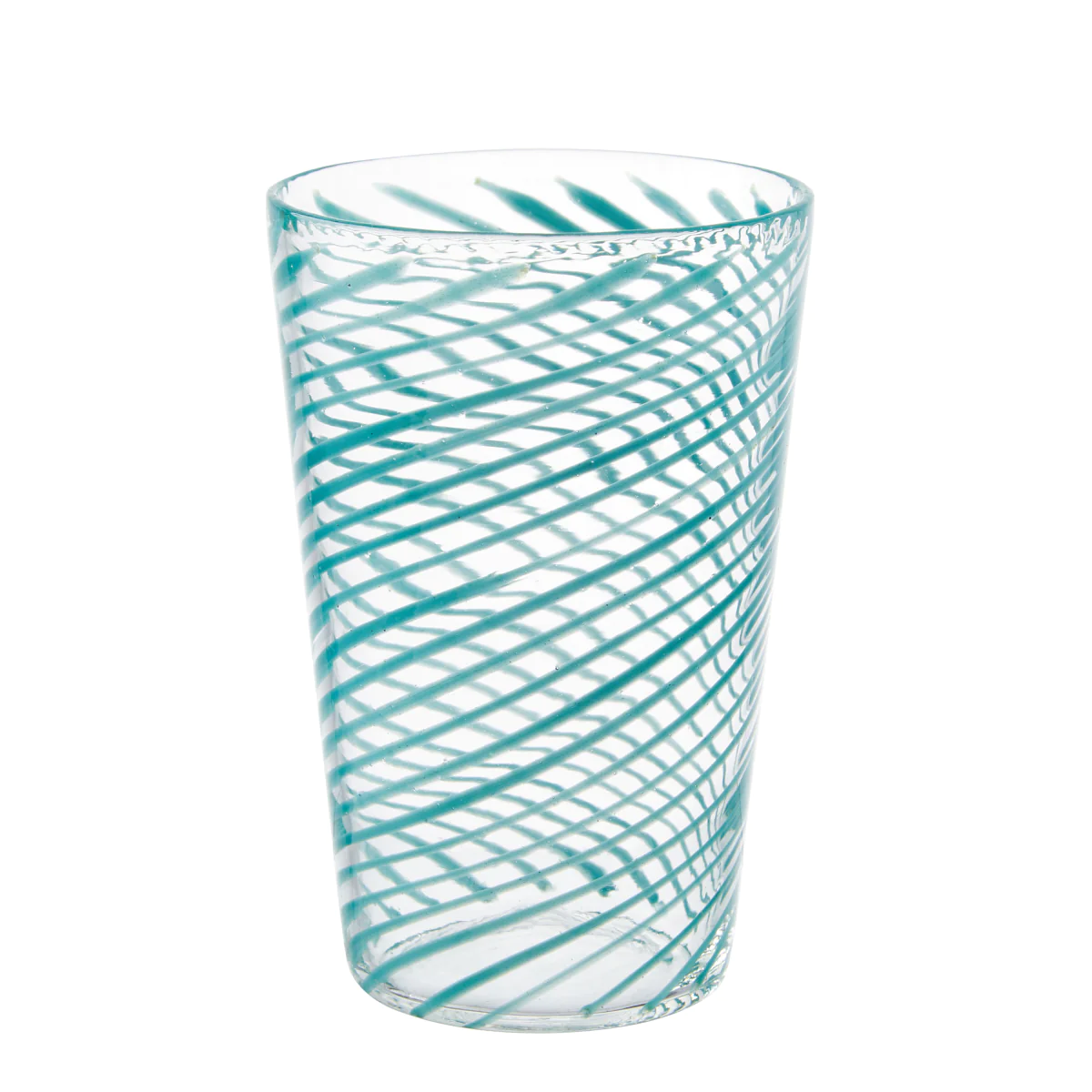 Large Tumbler Aqua Swirl - Set Of 6 Pcs