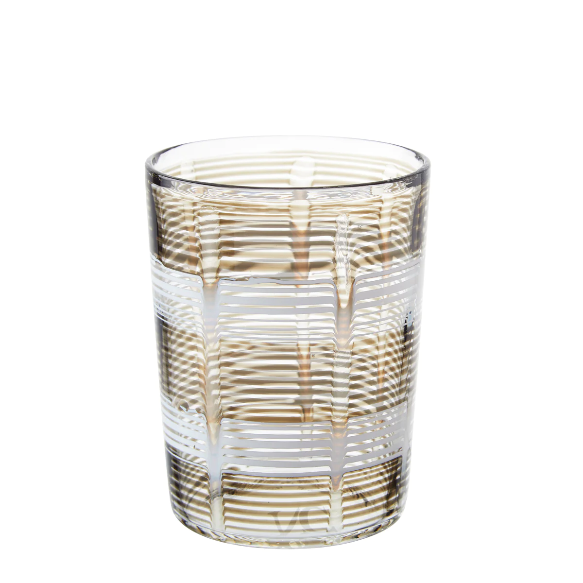 Small Tumbler Bone White Wave - Set Of 6 Pcs