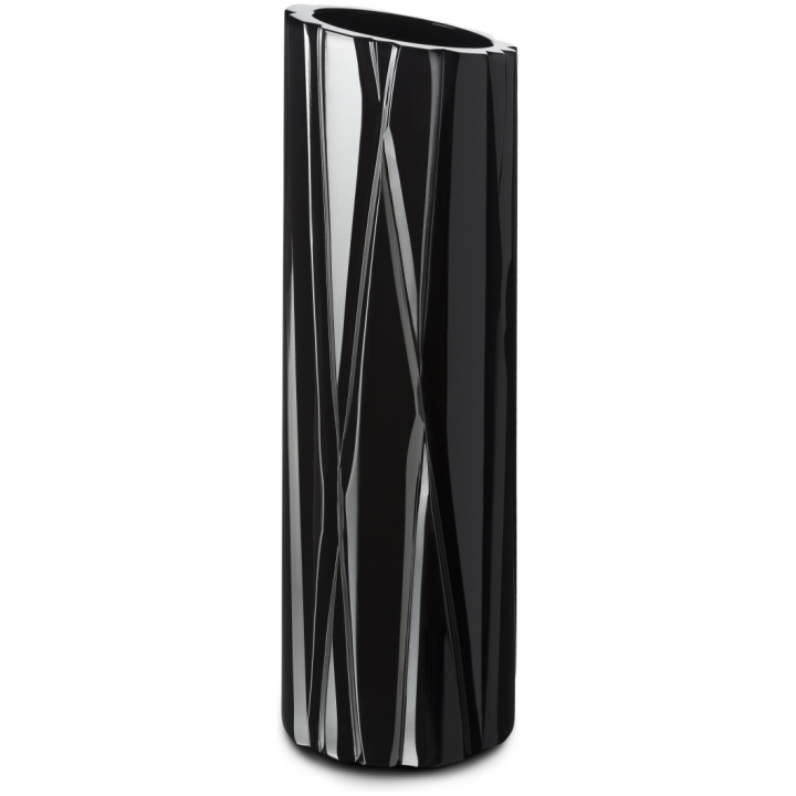 Skyline Black Tall Vase 50 Cm