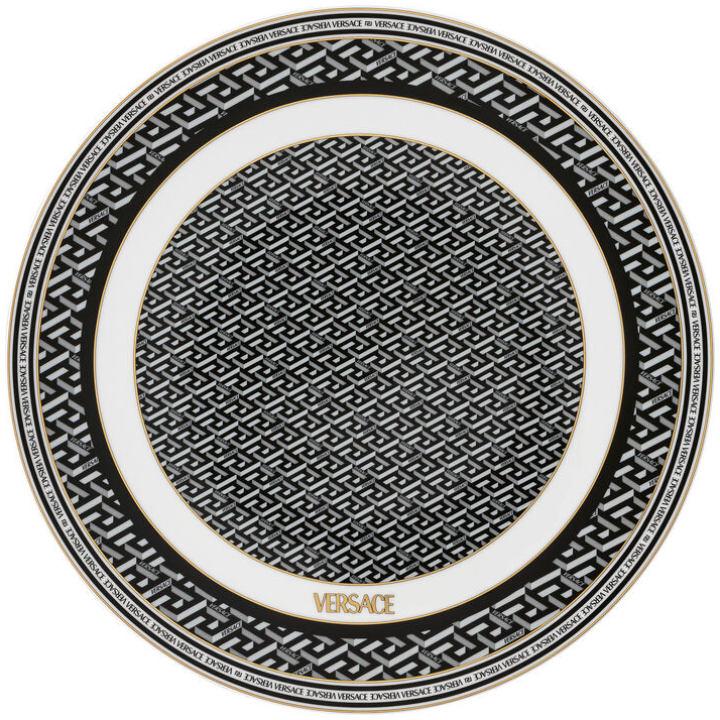 Service Plate 33 Cm La Greca Signature Black