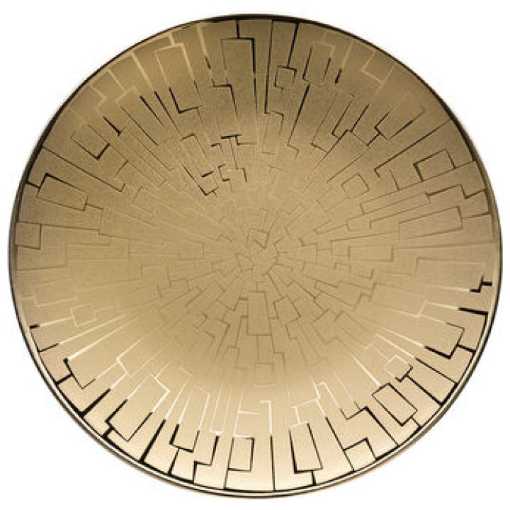 Plate 16 Cm Tac Skin Gold - 1 Pc