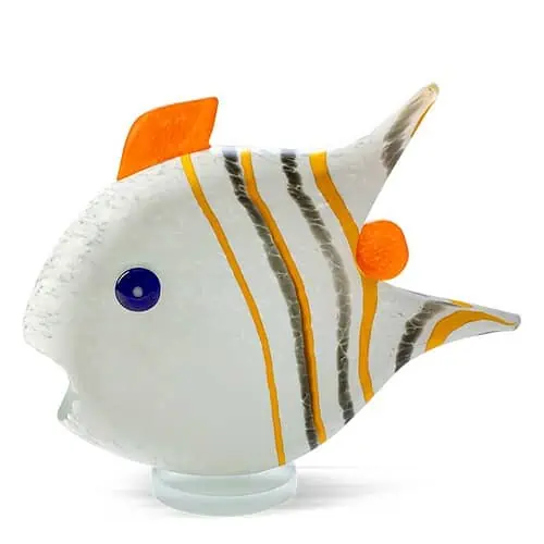 Angel Fish Medium Paperweight  White