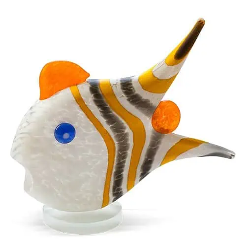 Angel Fish Small Papereight White