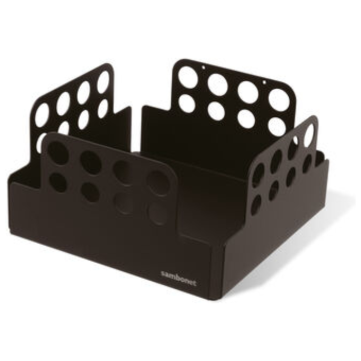 Napkin Holder Small 15 X 15 Cm Radici Painted S/steel Black