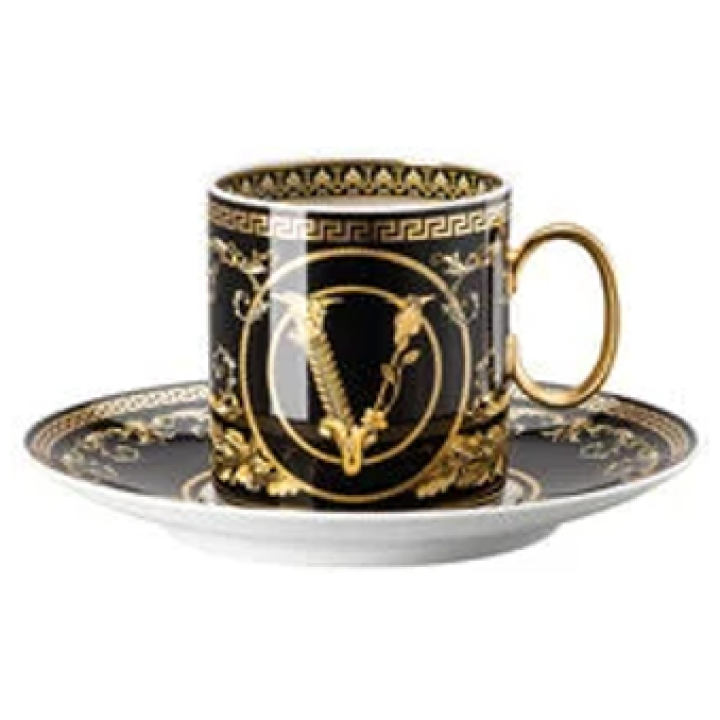 Espresso Cup & Saucer Virtus Gala Black