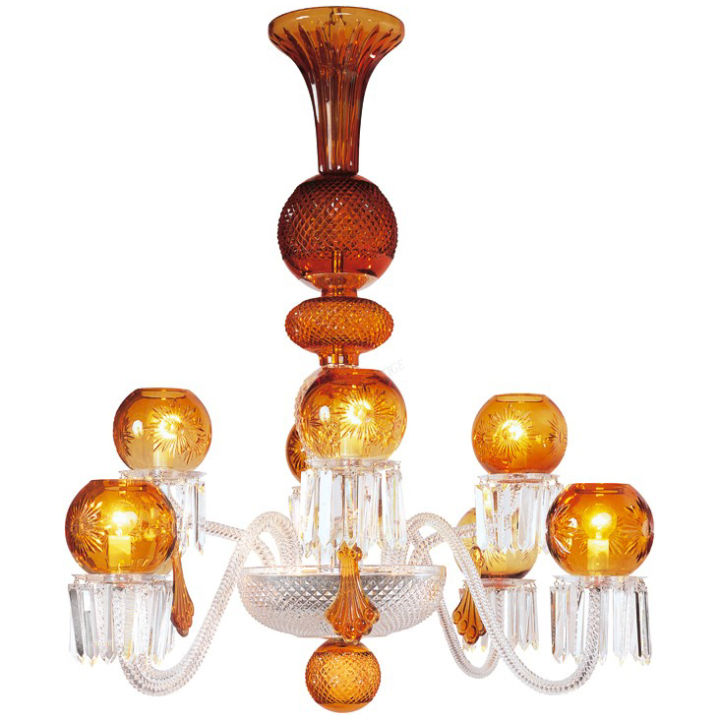 Amber 8 Lights Chandelier Maharadja