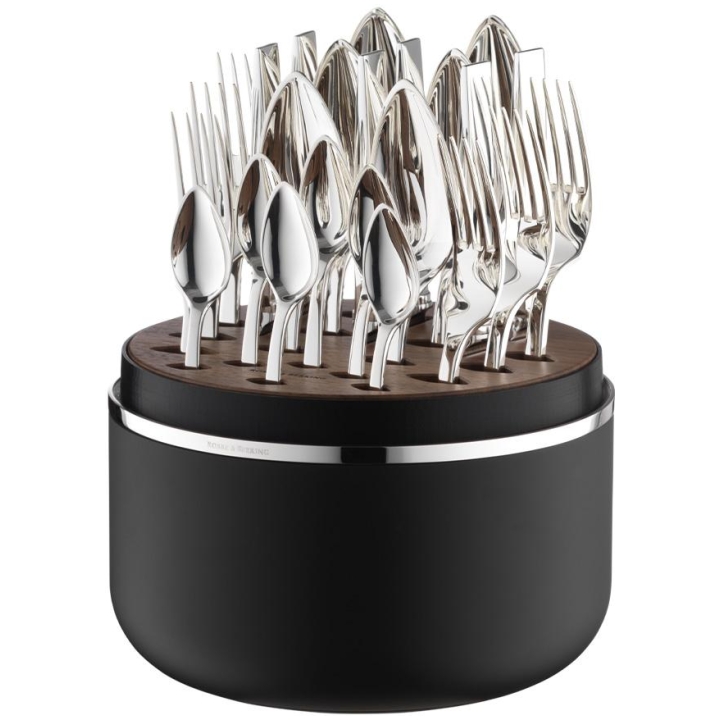 Belvedere Silver Plated Cutlery With Cutlery Holder Box - 24 Pcs