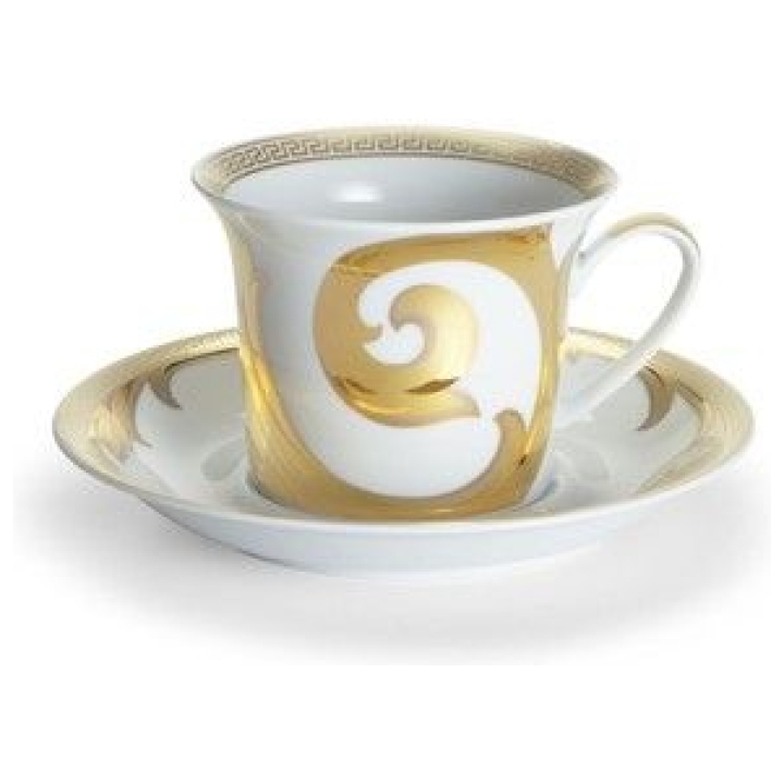 Cappuccino Cup & Saucer Arabesque Gold Versace