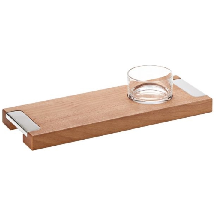 Essentia Wooden Appetizer Board With Bowl 38 X 14 Cm H: 3cm Schiavon