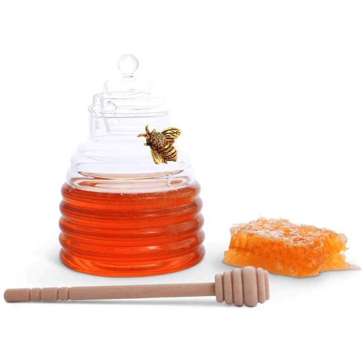 Gold Bee Honey Jar