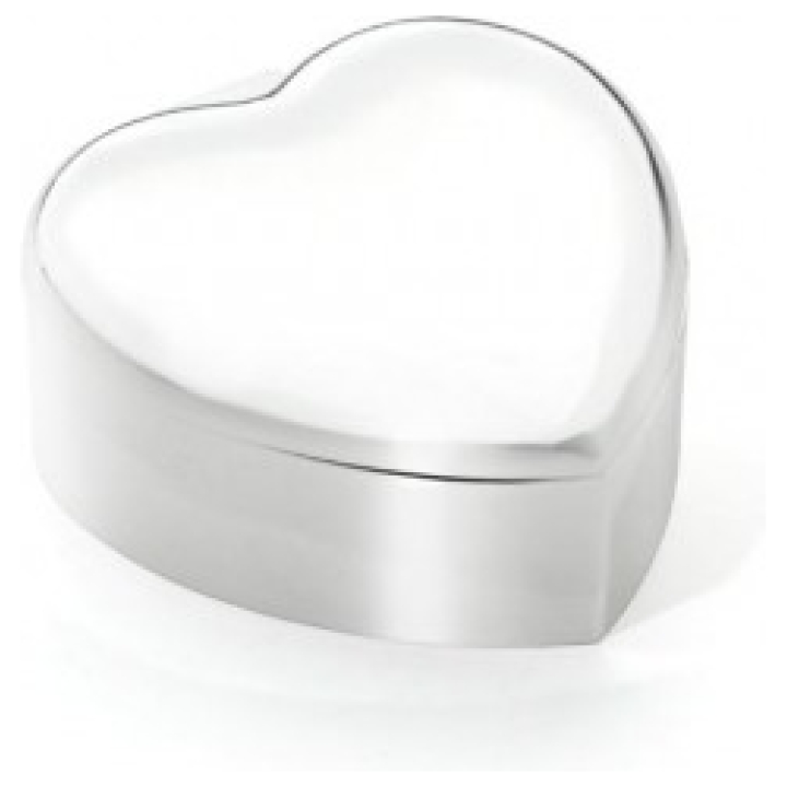 Jewellery Music Box Heart Silver Color