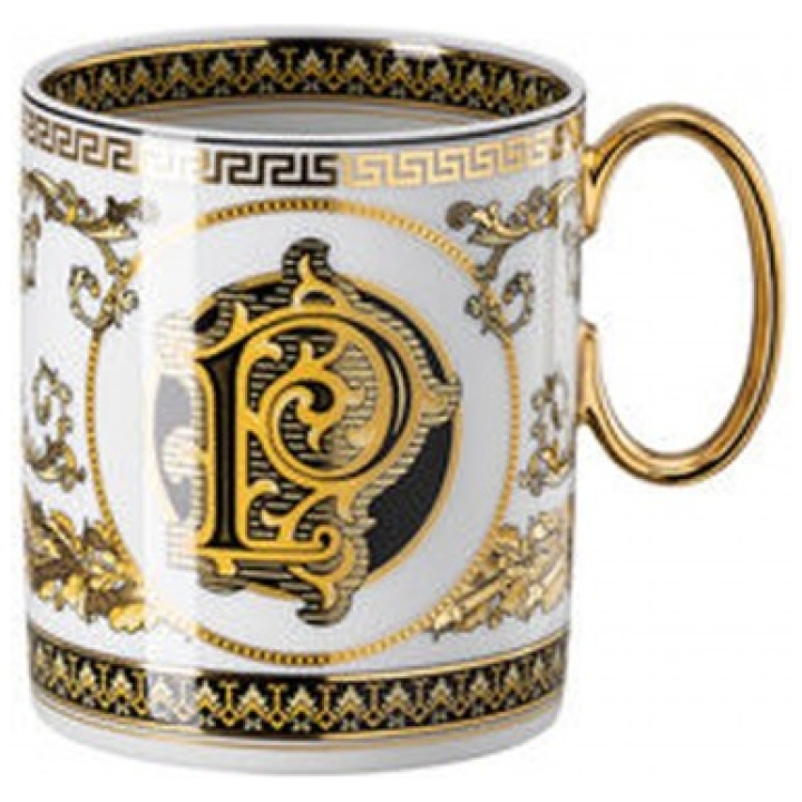 Mug With Handle Virtus Alphabet P