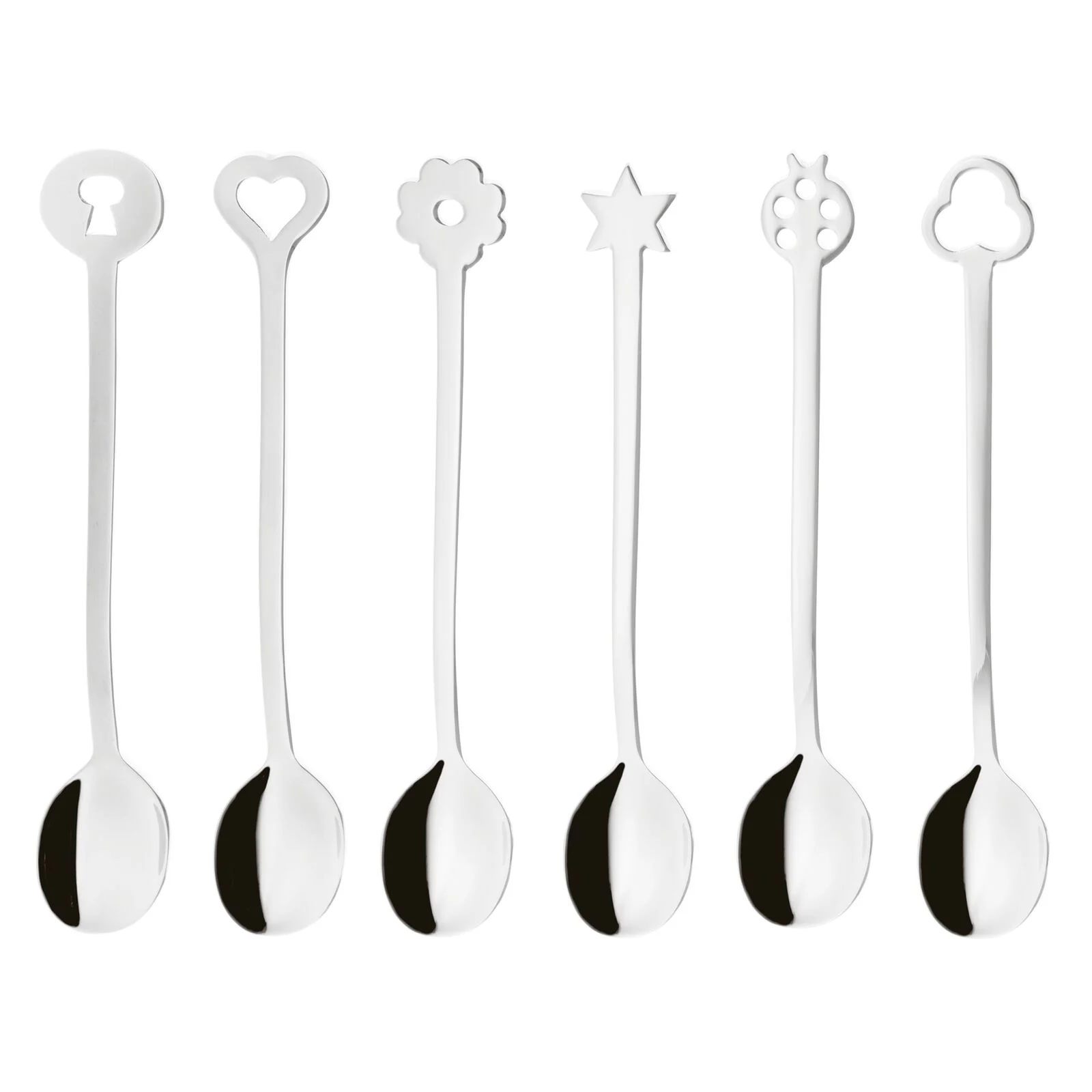 Party Spoon Set Of  6 Pcs-  Living Stainless Steel