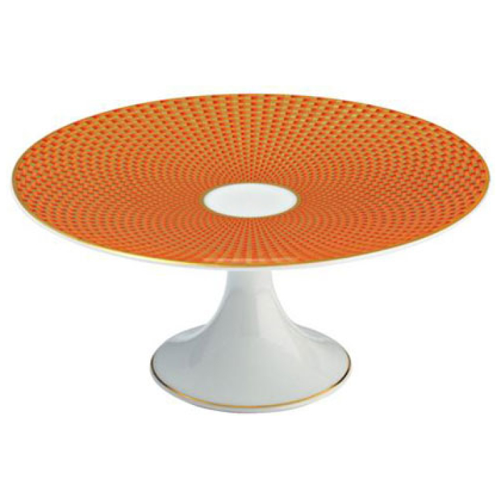 Petit Four Stand Motive Orange Diameter 22 Cm Height 11 Cm