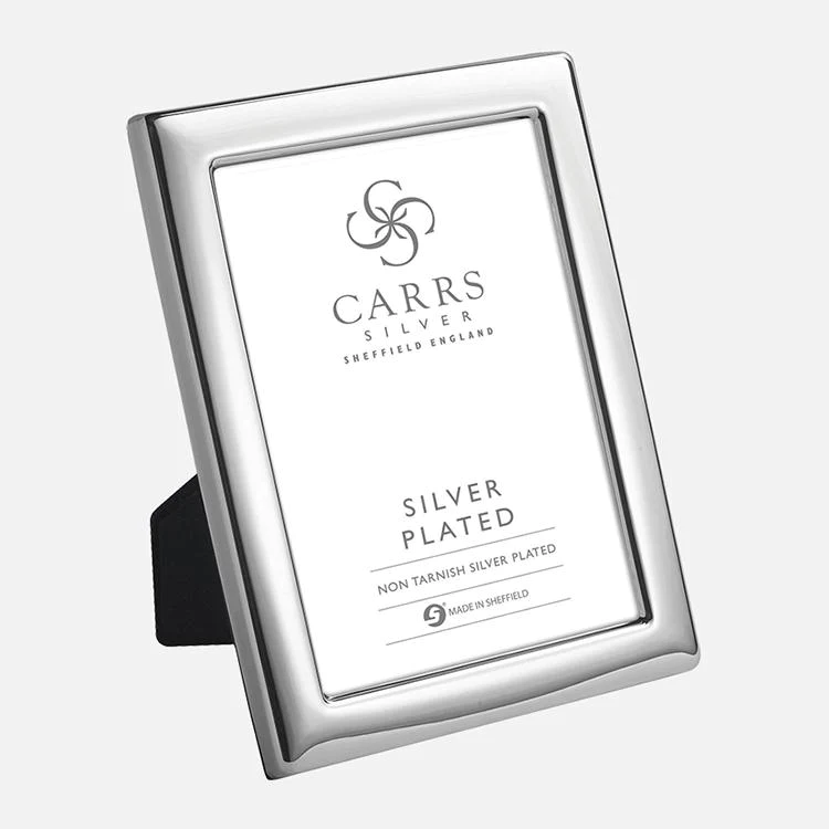 Photo Frame 10 X 8 Velvet Back Silver Plated