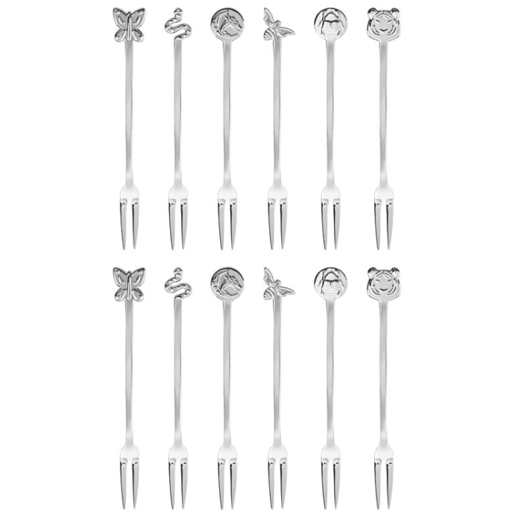 Set 12 Party Forks Fashion Living S/steel