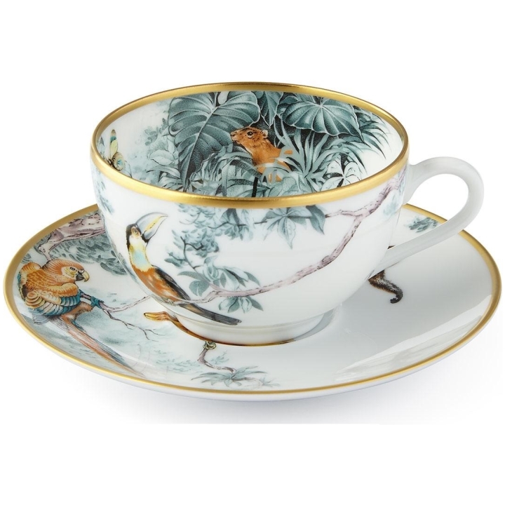 Tea Cup & Scr Set Of 2 Pcs Carnets D Equateur