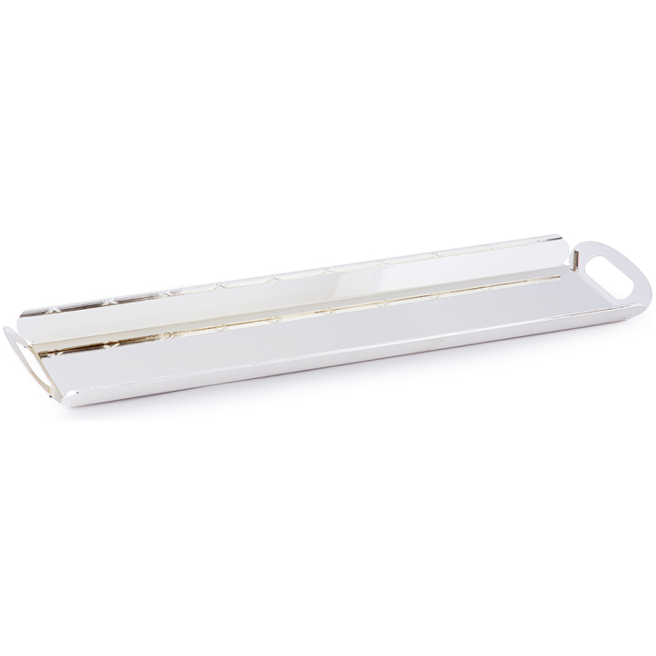 Tray 66 X 21 Rc With Cover Silver Plated Lacquered