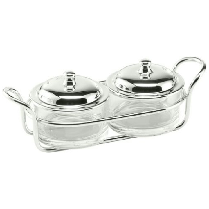 Two Section Jam Dish Linea 25 Cm Schiavon