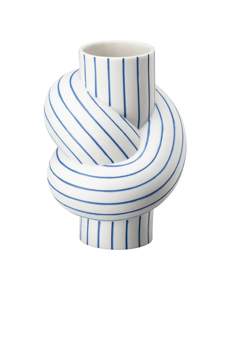 Vase 12 Cm Node Stripes Blueberry