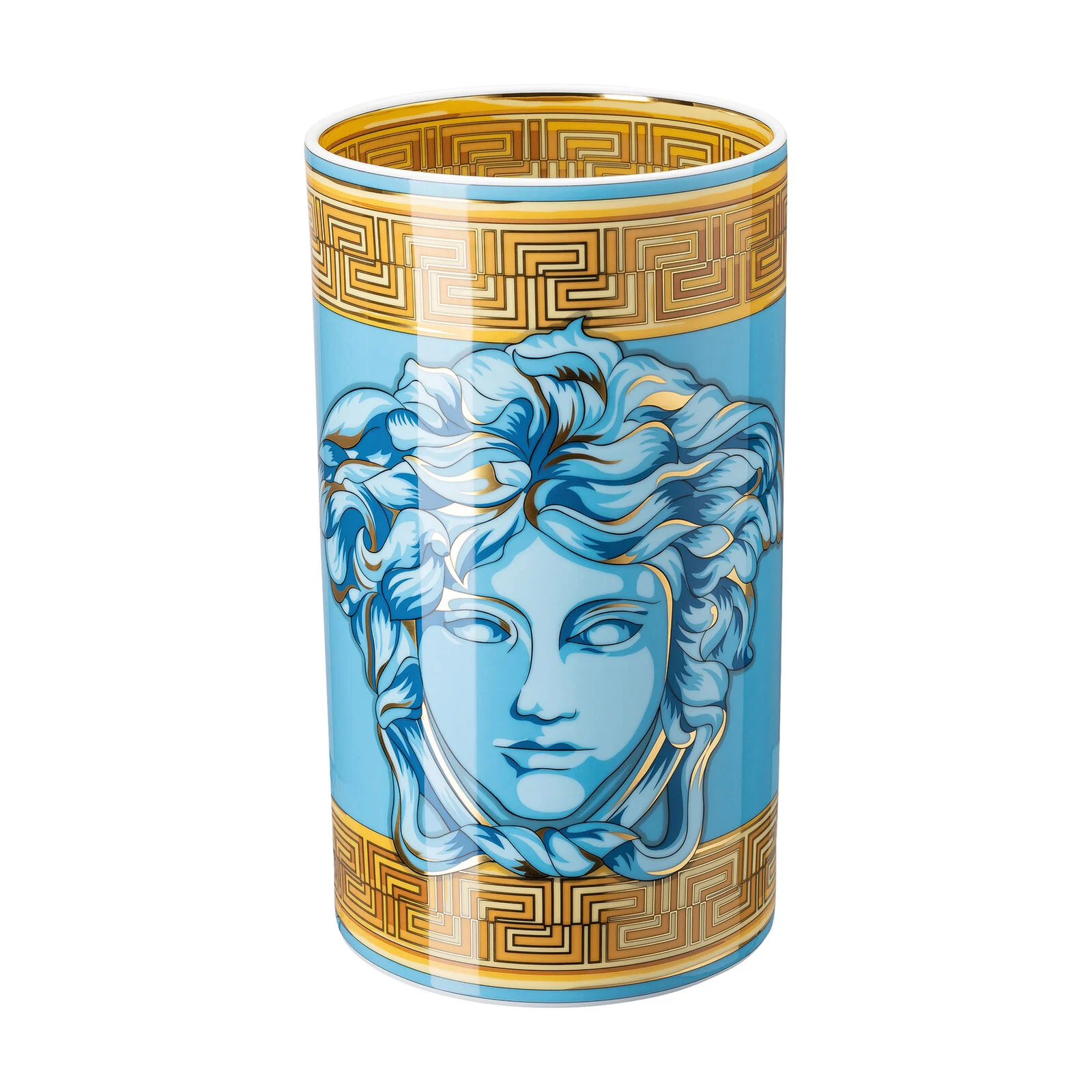 Vase 30 Cm Medusa Amplified Blue Coin