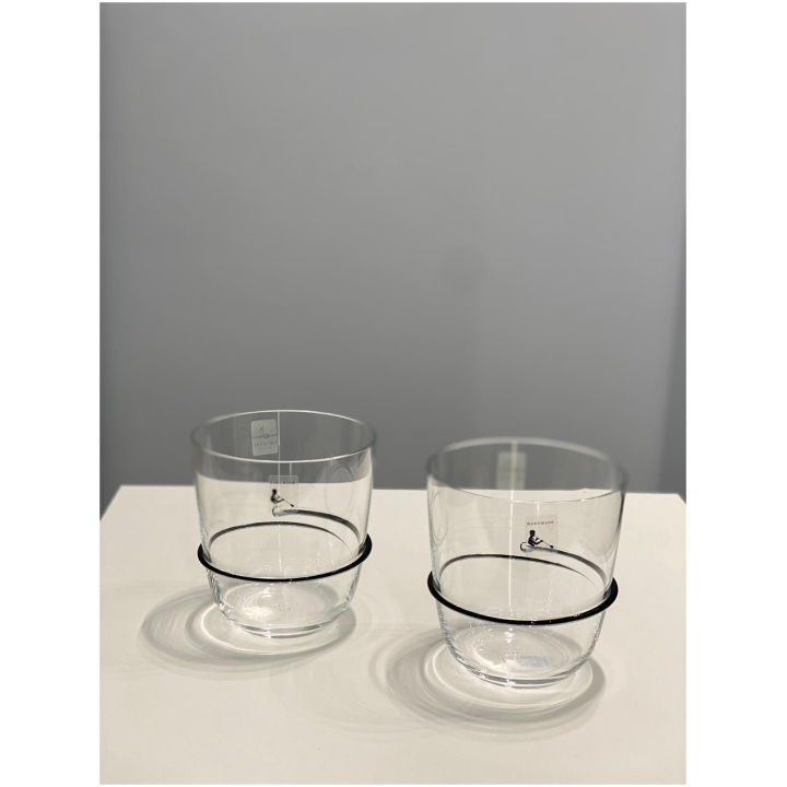 Water Tumbler Aura 42 Black Set Of 2 Pcs