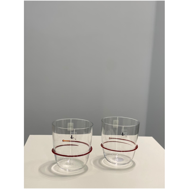 Water Tumbler Aura 42 Red Set Of 2 Pcs